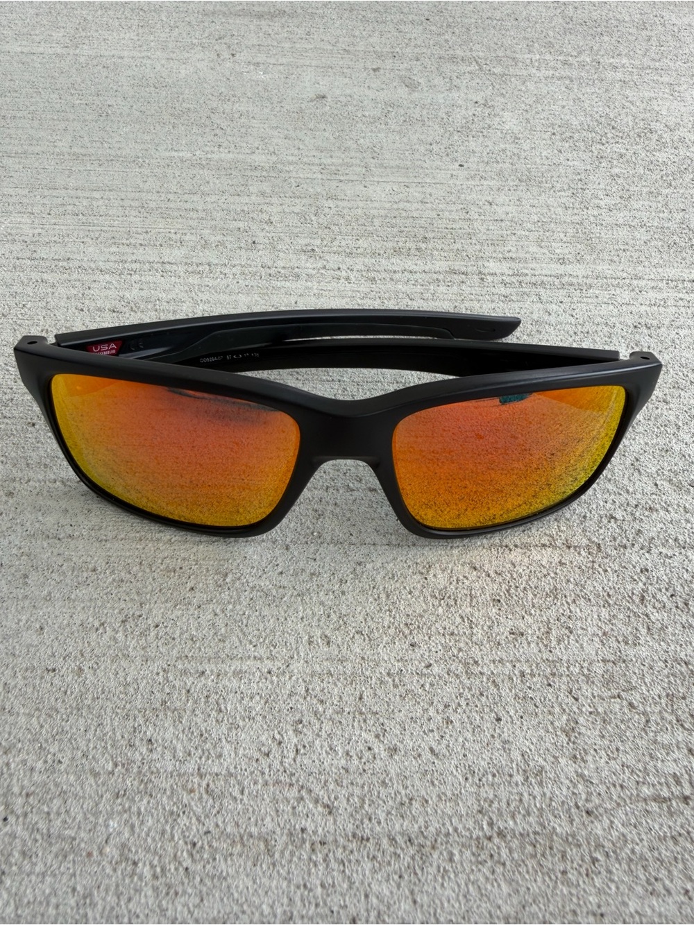 Oakley Mainlink OO9264-07 Matte Black Ruby Iridium Polarized 57-17 w/ Case - Picture 3 of 12